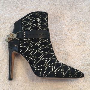 Sam Edelman Studded Black Leather Booties